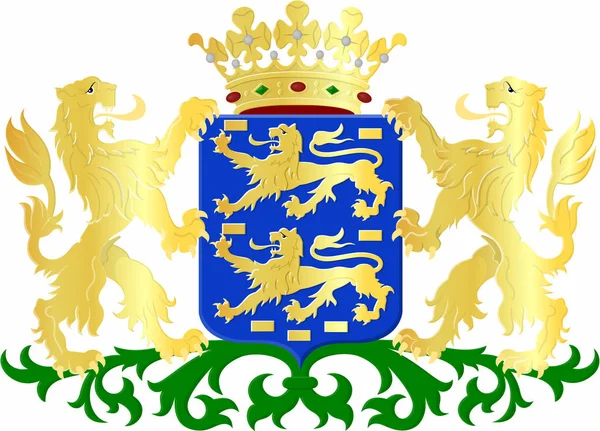 フリースランド州の紋章 オランダ — ストック写真