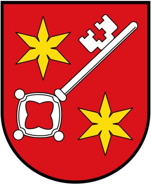 Schlusselfeld şehrinin arması. Almanya