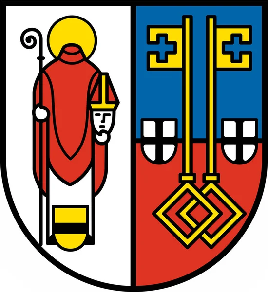 Escudo Armas Ciudad Krefeld Alemania —  Fotos de Stock