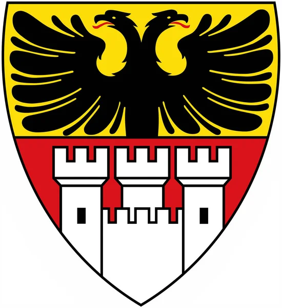 Wappen Der Stadt Düsseldorf Deutschland — Stockfoto