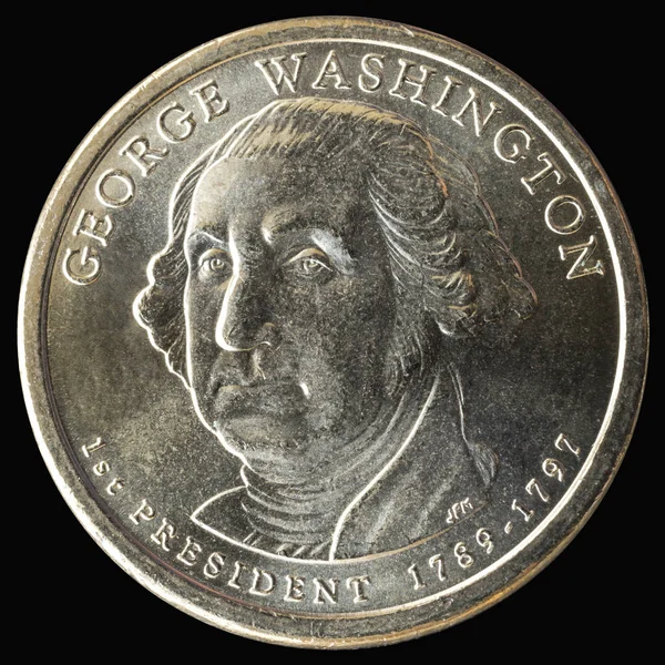 Dollar Coin 1St President United States America — Stock Photo, Image