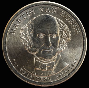 1 dolar. Amerika Birleşik Devletleri 8. Başkanı