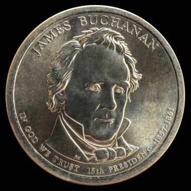 1 dolar. Amerika Birleşik Devletleri 'nin 15. Başkanı