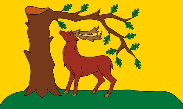 Прапор Графства Беркшир Англія — стокове фото
