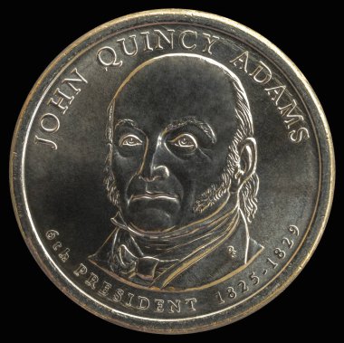 1 dolar. Amerika Birleşik Devletleri 6. Başkanı
