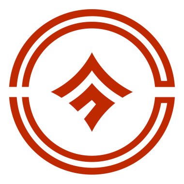 Kokubunji şehrinin arması. Tokyo Bölgesi. Japonya