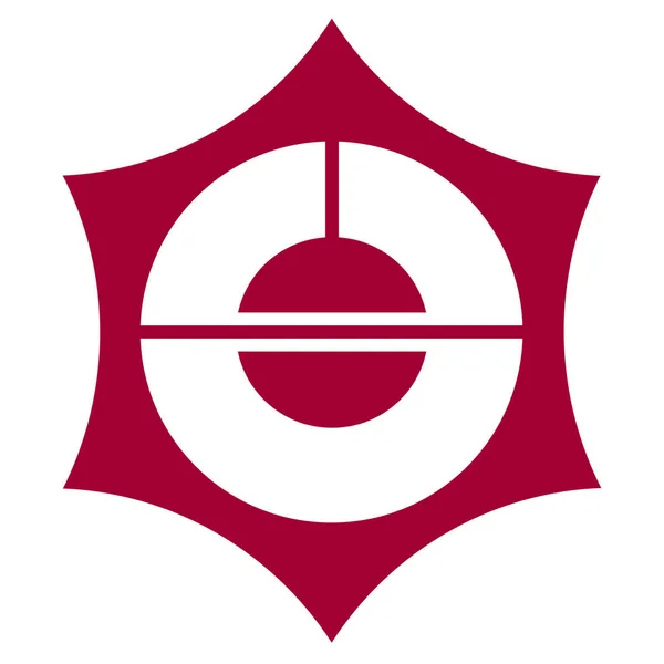 Taito Régió Címerét Tokió Városa Japán — Stock Fotó