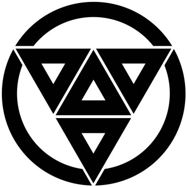 Aogashima köyünün arması. Tokyo Bölgesi. Japonya