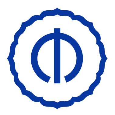 Camo şehrinin arması bu. Niigata Bölgesi. Japonya