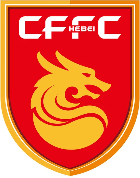 Emblema Clube Futebol Hebei China Fortune China — Fotografia de Stock