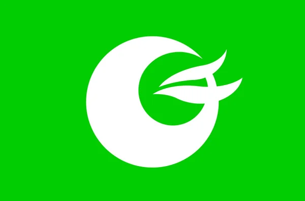 Vlajka Vesnice Tikuhoku Prefektura Nagano Japonsko — Stock fotografie