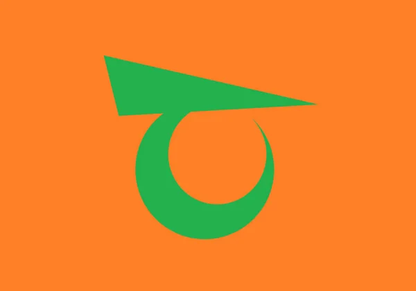 Flagge Der Siedlung Tenru Präfektur Nagano Japan — Stockfoto
