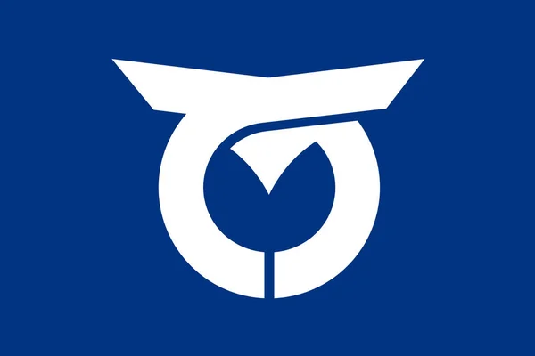 Flaga Osady Ikusaka Prefektura Nagano Japonia — Zdjęcie stockowe