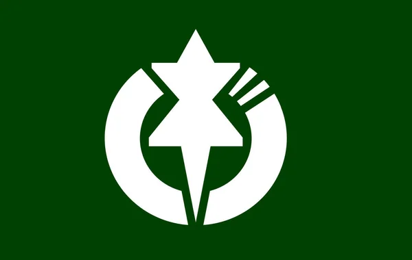 Флаг Поселения Рая Префектура Нагано Япония — стоковое фото