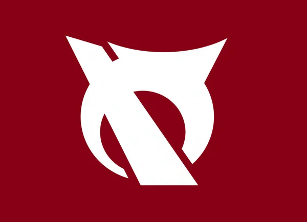 Flaga Wioski Yamagata Prefektura Nagano Japonia — Zdjęcie stockowe