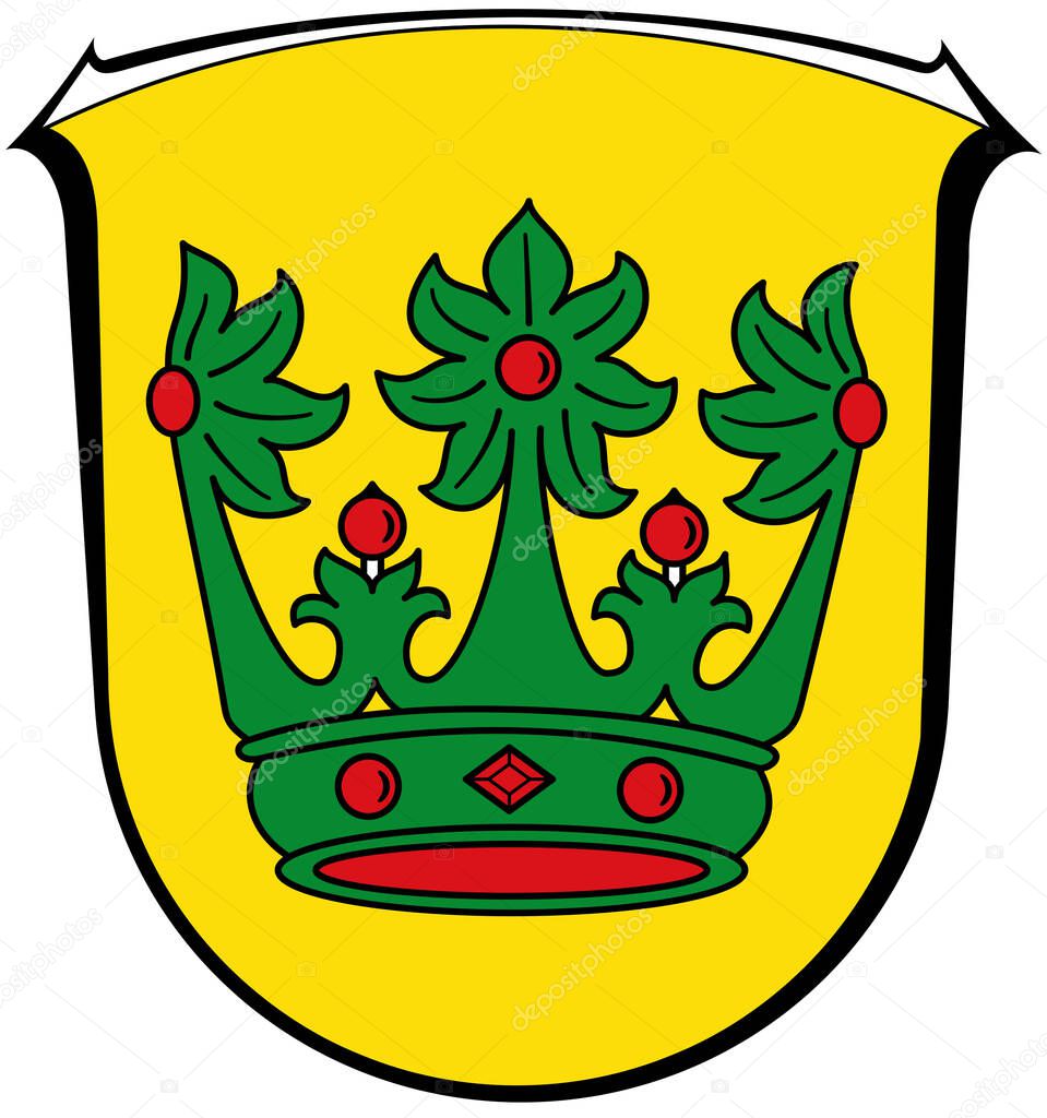 Coat of arms of the commune of Rodenbach. Germany