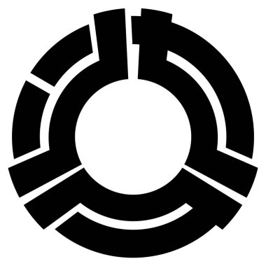 Yaizu şehrinin arması. Shizuoka Bölgesi. Japonya