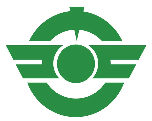 Conan Városának Címerét Aichi Prefektúra Japán — Stock Fotó