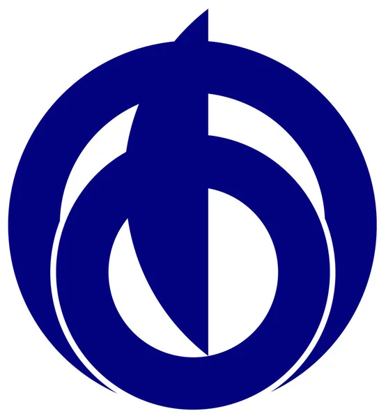 Escudo Armas Del Pueblo Agui Prefectura Aichi Japón — Foto de Stock