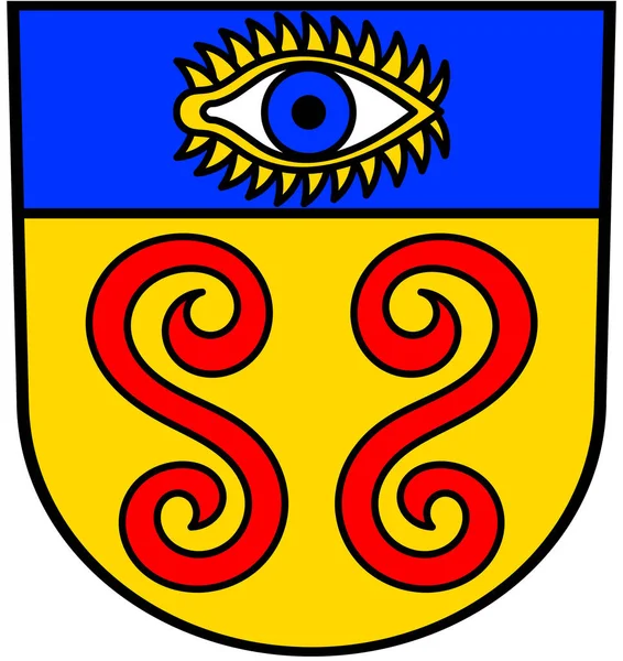 Herb Gminy Burgstetten Niemcy — Zdjęcie stockowe