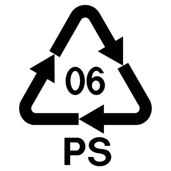 Plastikrecycling Kodex Sortieren Von Artikeln — Stockfoto