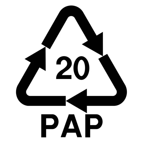 Paper recycling code. Waste treatment