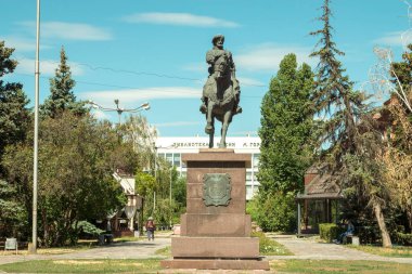 Kale kenti Perevolokh Grigory Zasekin 'in ilk Voyvoda' sı. Volgograd 'da. Rusya Ağustos 2020