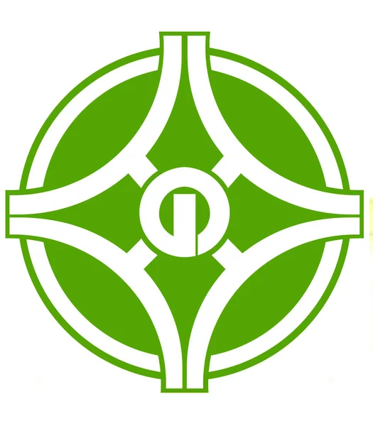 Escudo Armas Aldea Toyono Prefectura Osaka Japón —  Fotos de Stock