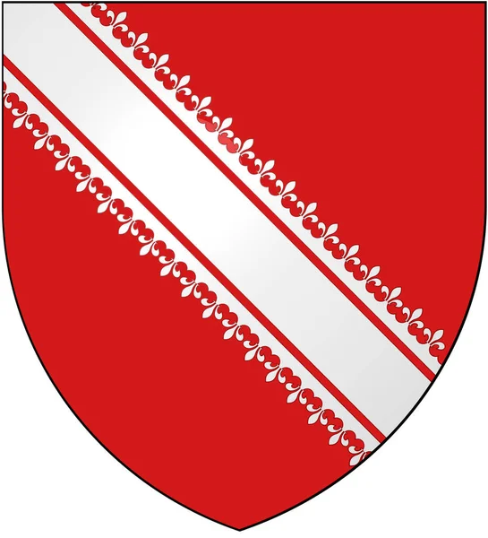 Wappen Der Abteilung Niederrhein Frankreich — Stockfoto