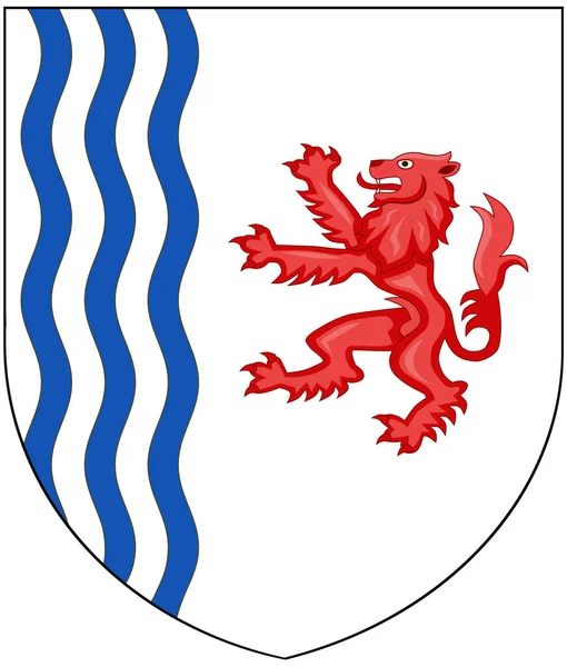 Herb Nowego Regionu Akwitanii Francja — Zdjęcie stockowe