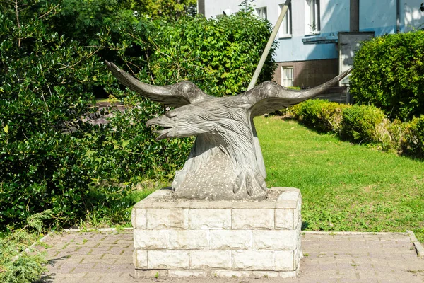 Escultura Águila Ciudad Svetlogorsk Región Kaliningrado Rusia Septiembre 2020 — Foto de Stock