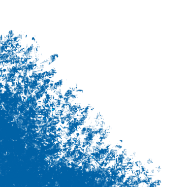 Abstract Blue Watercolor Border On Transparent Background