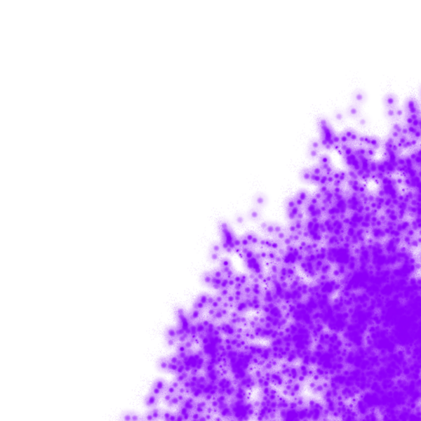 Vibrant purple paint splashing on black