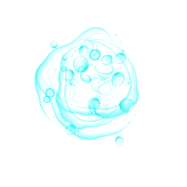 Abstract blue circular design with swirls
