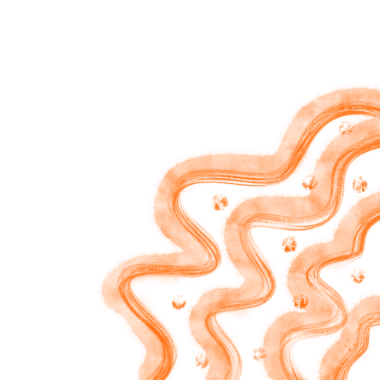 Abstract orange wavy lines creating pattern