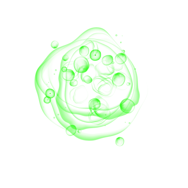 Abstract green circular design with swirls