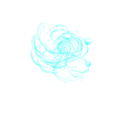 Swirling turquoise abstract design element