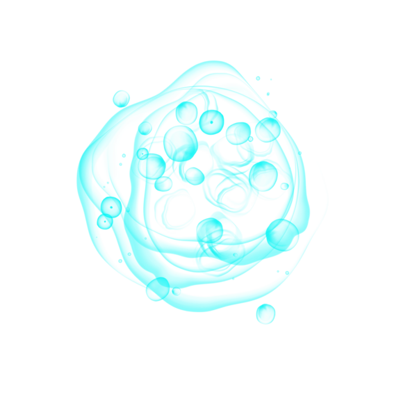 Abstract blue circular design with swirls
