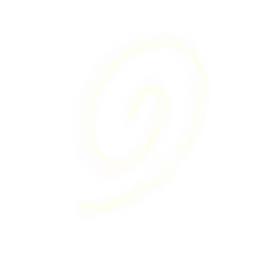 Curvy line made of simple white glitter strokes