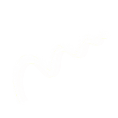 Curvy line made of simple white glitter strokes