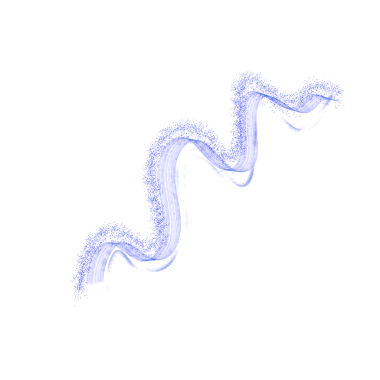 Blue abstract snake shape twisting