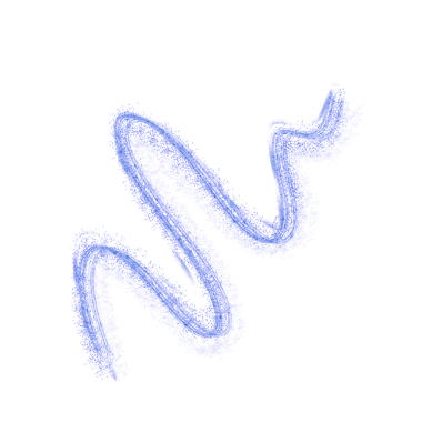 Drawing blue wavy line