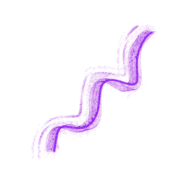 Drawing wavy purple lines abstractly