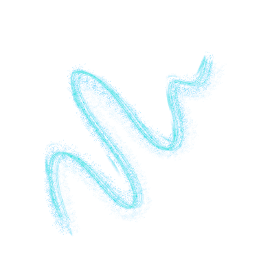 Drawing blue wavy line on black background