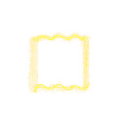 Decorative yellow square frame design