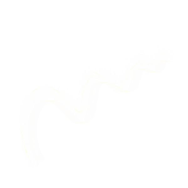 Curvy line made of simple white glitter strokes