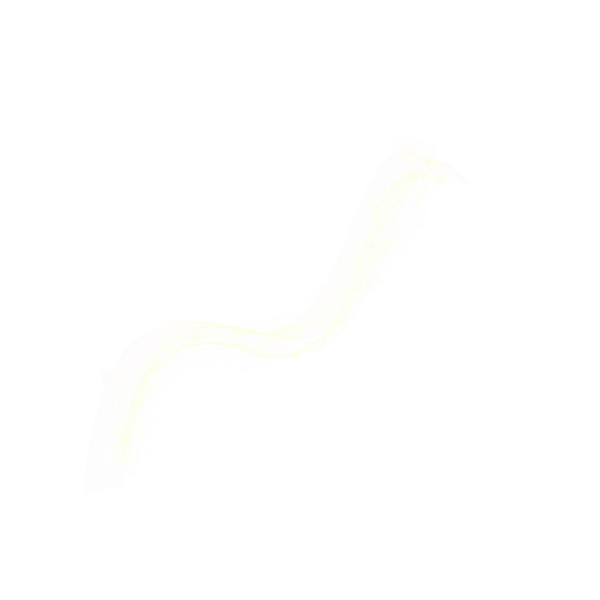 Bold wavy stroke crafted from white glitter