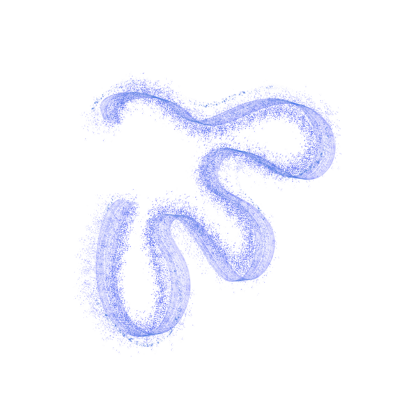 Flowing blue abstract shape design