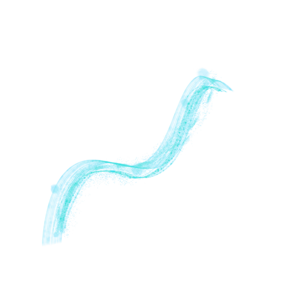 Creating blue wavy brush stroke