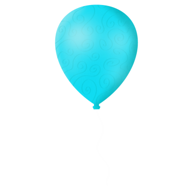 Colorful balloon floating in air